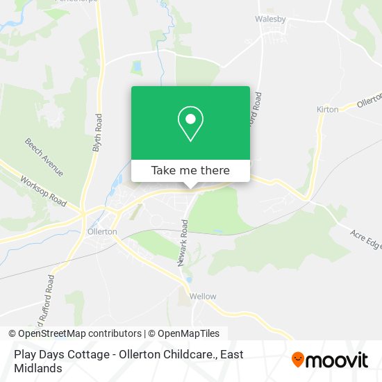 Play Days Cottage - Ollerton Childcare. map