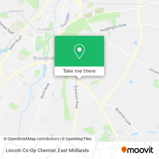 Lincoln Co-Op Chemist map