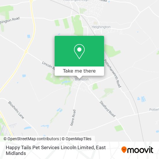 Happy Tails Pet Services Lincoln Limited map