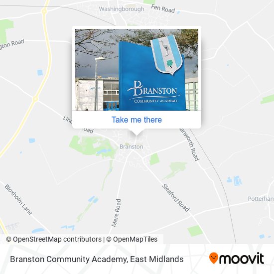 Branston Community Academy map