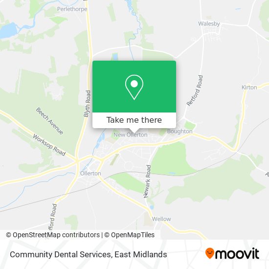 Community Dental Services map