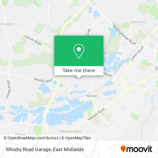 Whisby Road Garage map