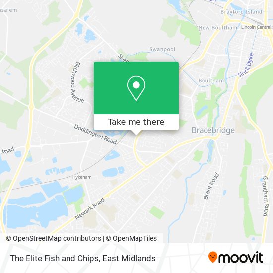 The Elite Fish and Chips map