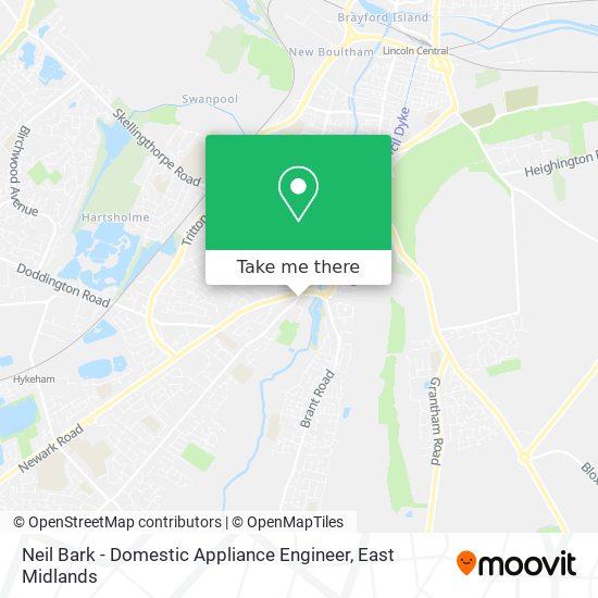 Neil Bark - Domestic Appliance Engineer map
