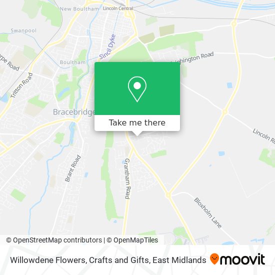 Willowdene Flowers, Crafts and Gifts map