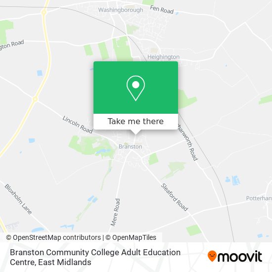 Branston Community College Adult Education Centre map