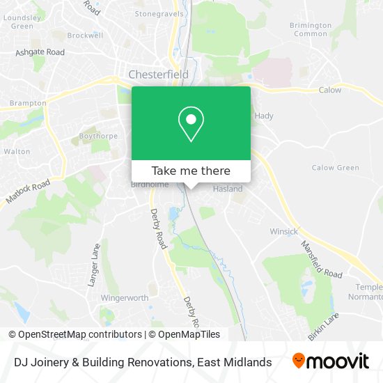 DJ Joinery & Building Renovations map