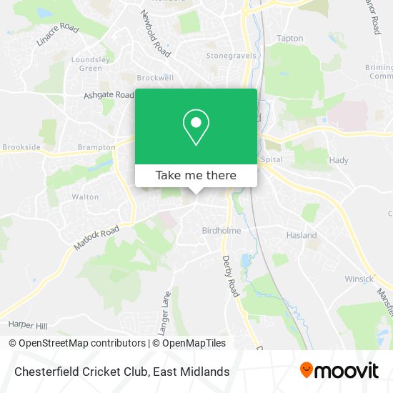 Chesterfield Cricket Club map