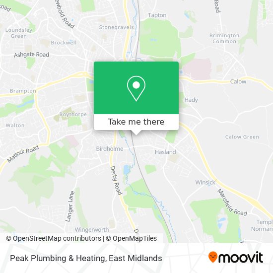Peak Plumbing & Heating map