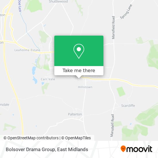 Bolsover Drama Group map