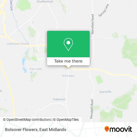 Bolsover Flowers map