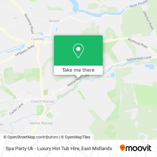 Spa Party Uk - Luxury Hot Tub Hire map