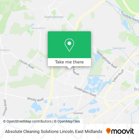 Absolute Cleaning Solutions Lincoln map