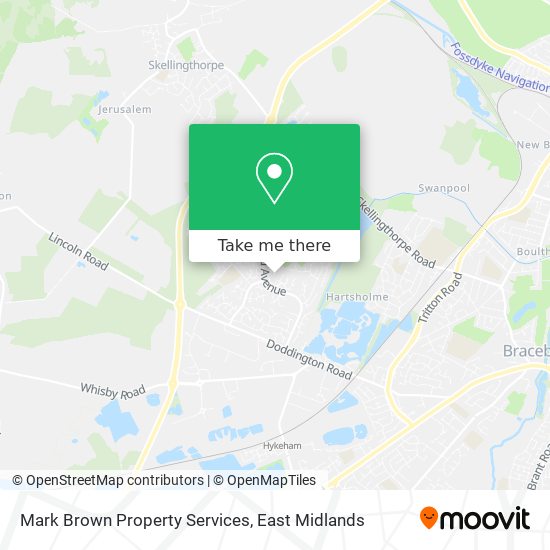 Mark Brown Property Services map
