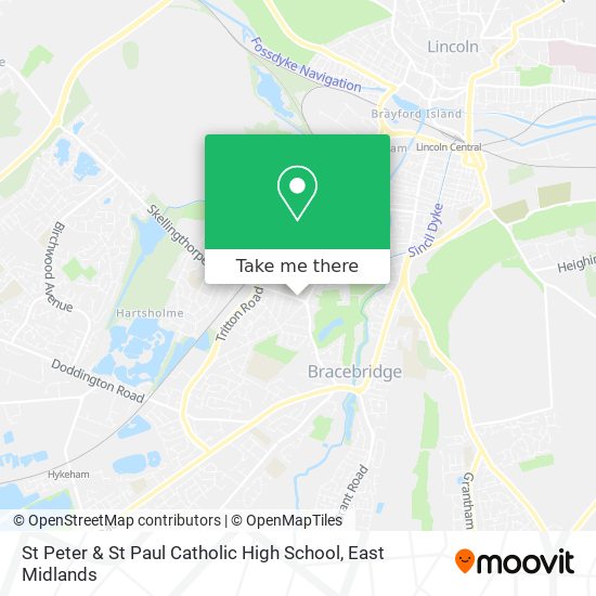 St Peter & St Paul Catholic High School map