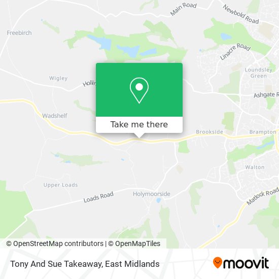 Tony And Sue Takeaway map