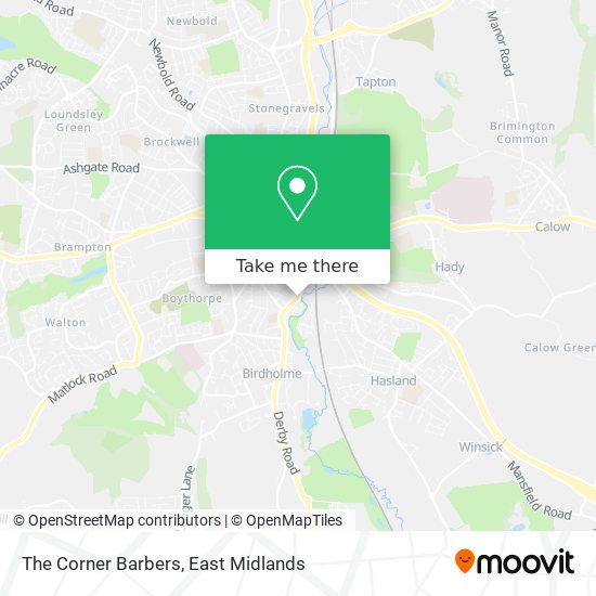 The Corner Barbers map