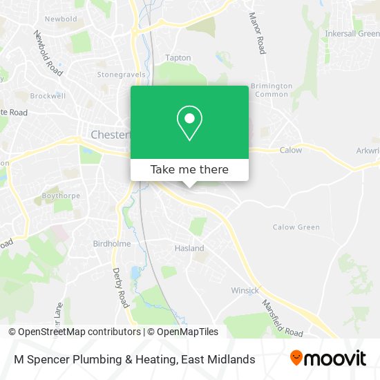 M Spencer Plumbing & Heating map