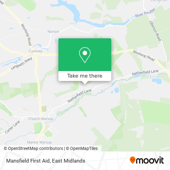 Mansfield First Aid map