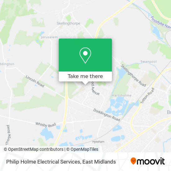 Philip Holme Electrical Services map