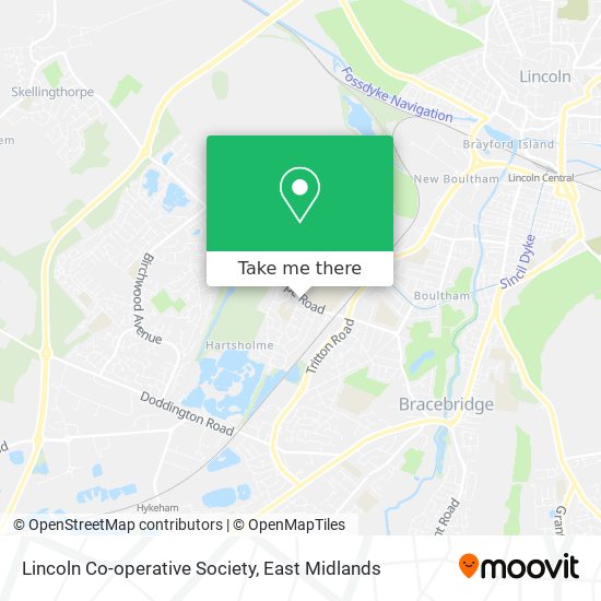 Lincoln Co-operative Society map