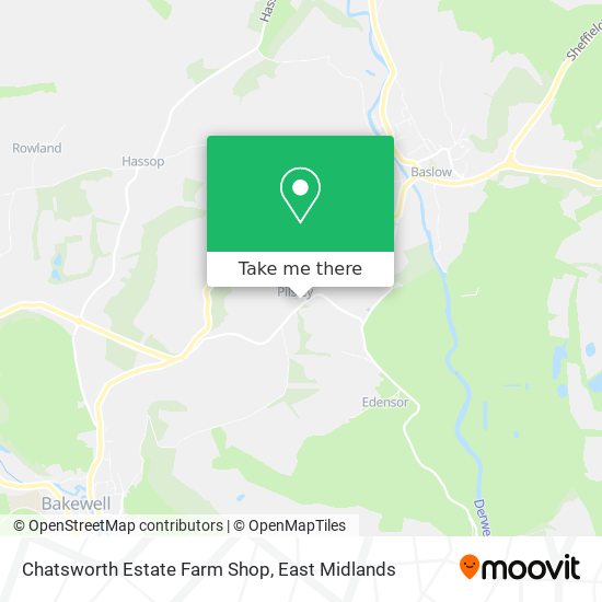 Chatsworth Estate Farm Shop map
