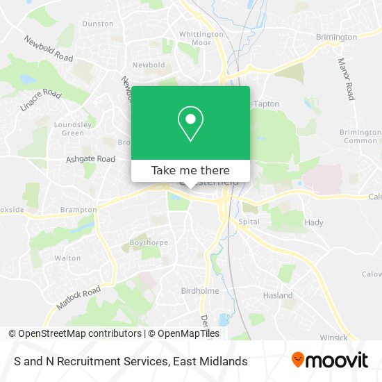 S and N Recruitment Services map