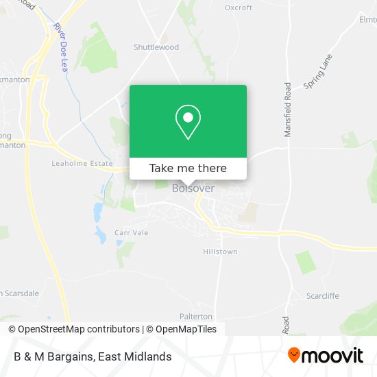 B & M Bargains map