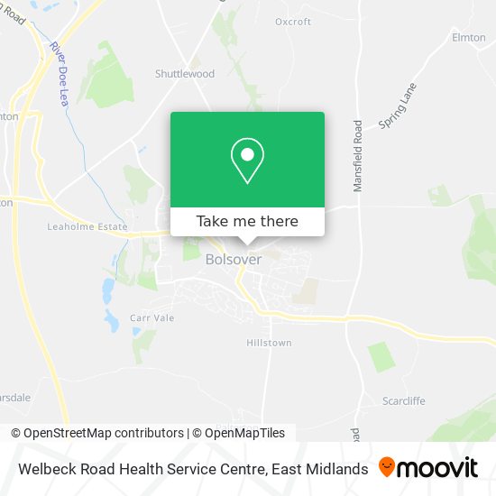 Welbeck Road Health Service Centre map