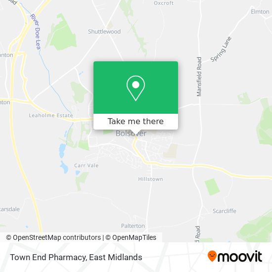 Town End Pharmacy map