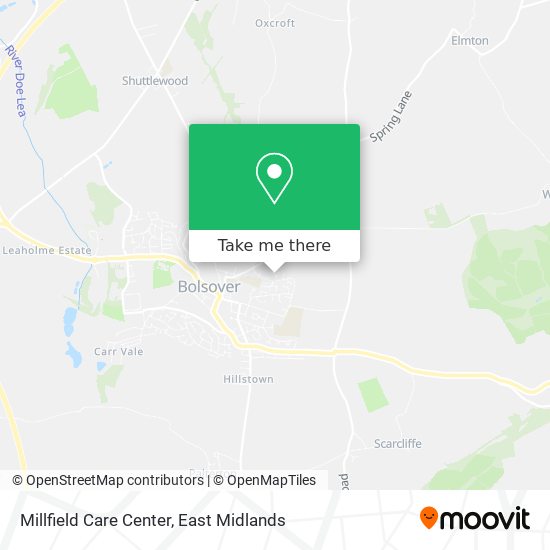 Millfield Care Center map