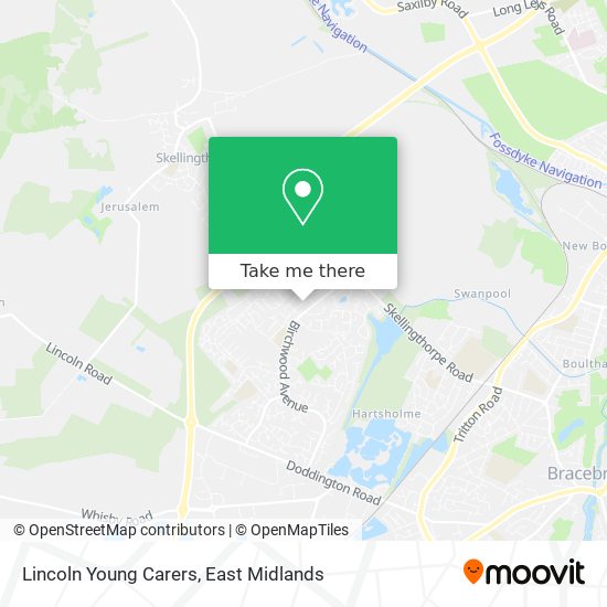 Lincoln Young Carers map
