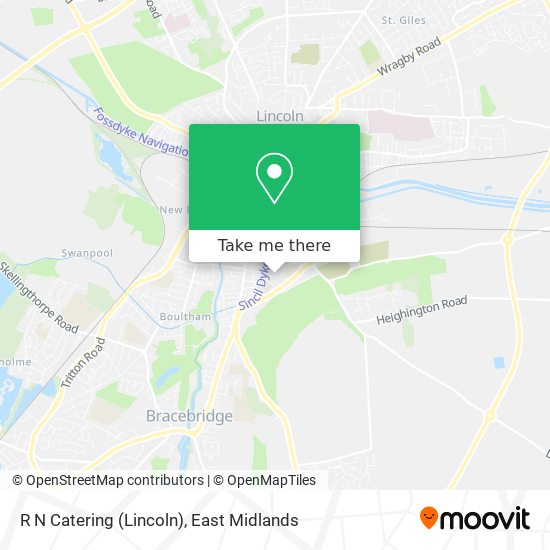 R N Catering (Lincoln) map