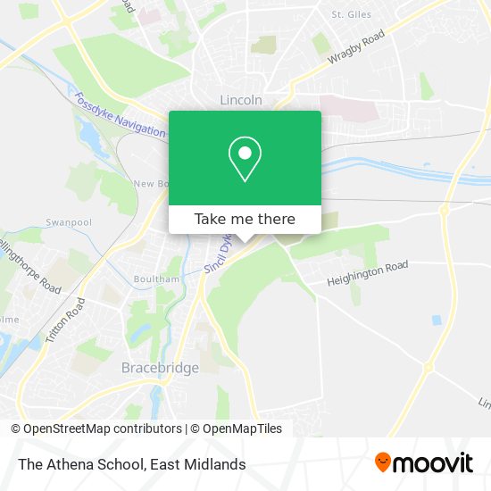 The Athena School map