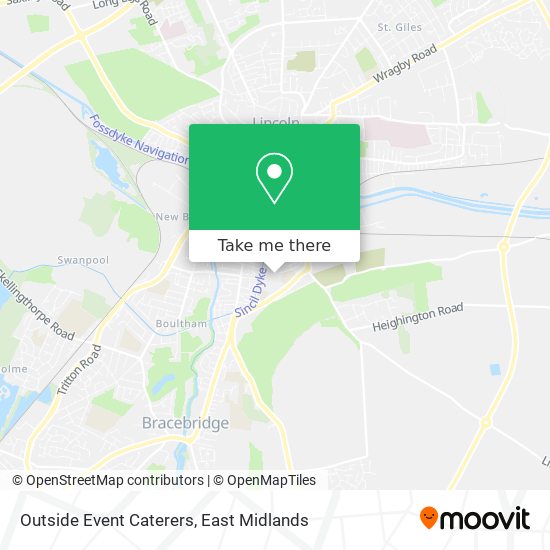 Outside Event Caterers map