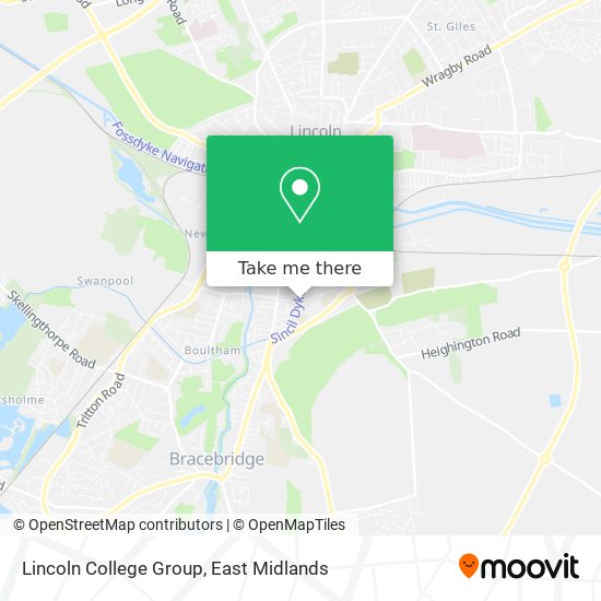 Lincoln College Group map