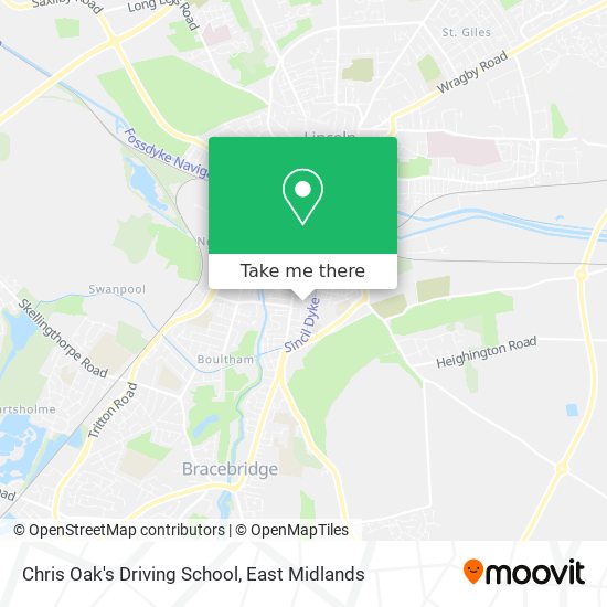 Chris Oak's Driving School map