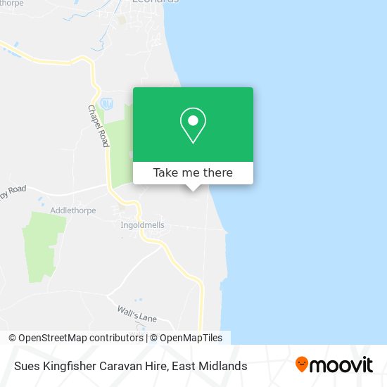 Sues Kingfisher Caravan Hire map