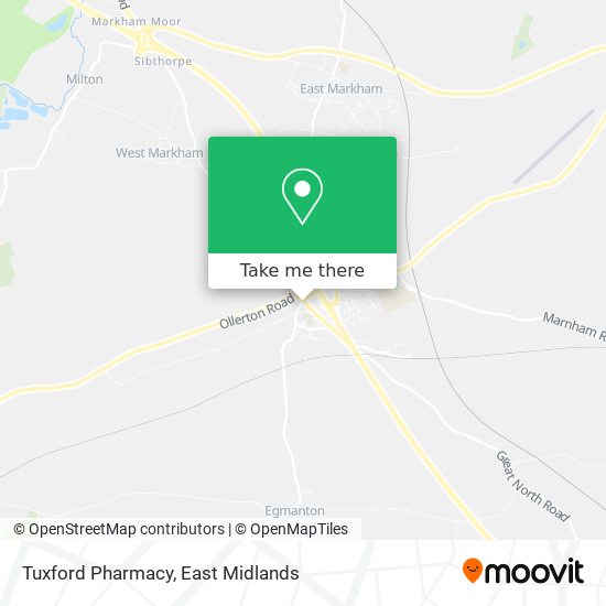 Tuxford Pharmacy map