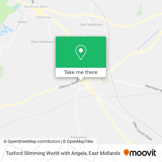 Tuxford Slimming World with Angela map