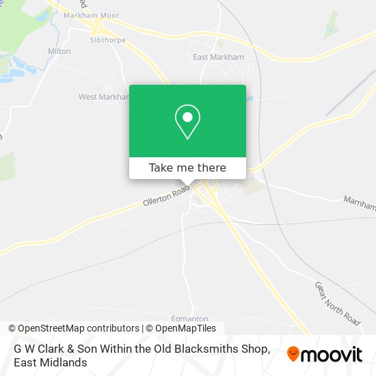 G W Clark & Son Within the Old Blacksmiths Shop map
