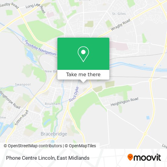 Phone Centre Lincoln map