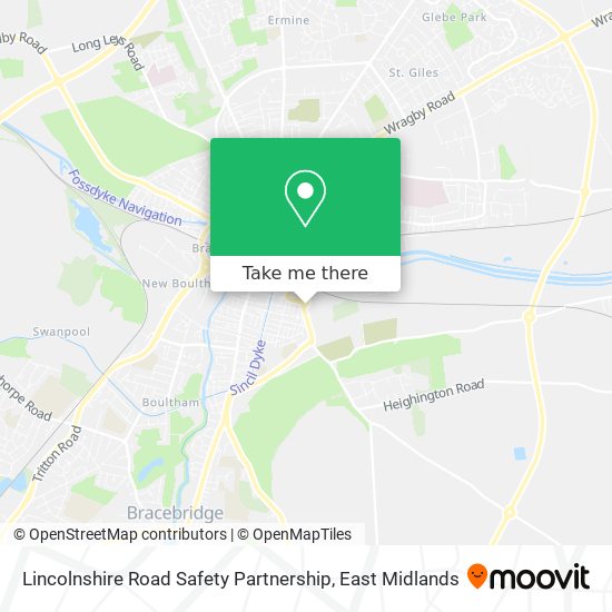 Lincolnshire Road Safety Partnership map