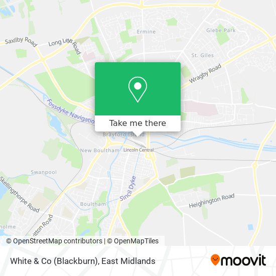 White & Co (Blackburn) map