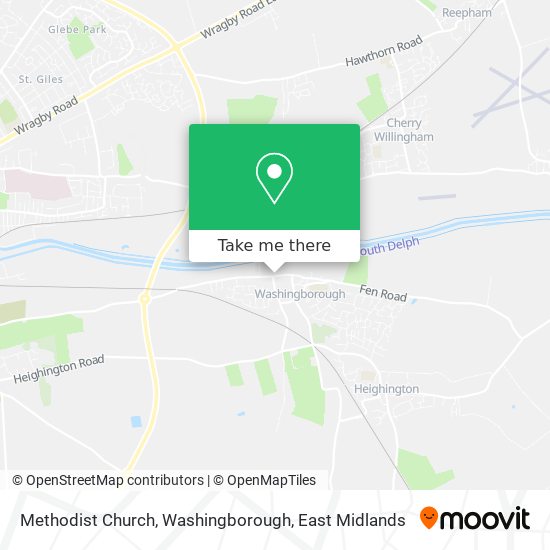 Methodist Church, Washingborough map