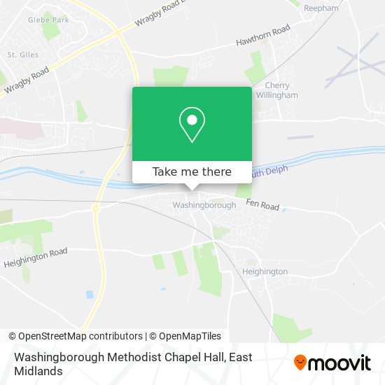 Washingborough Methodist Chapel Hall map