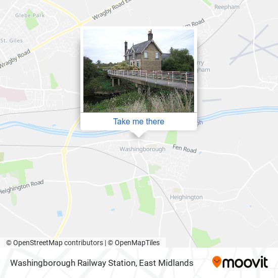 Washingborough Railway Station map