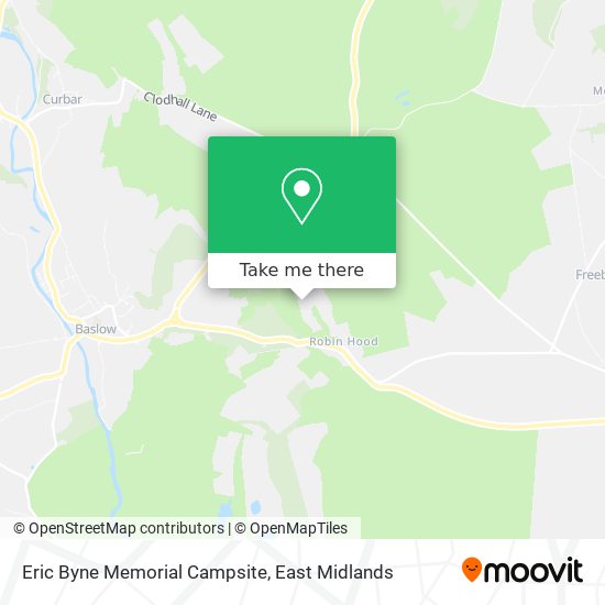 Eric Byne Memorial Campsite map