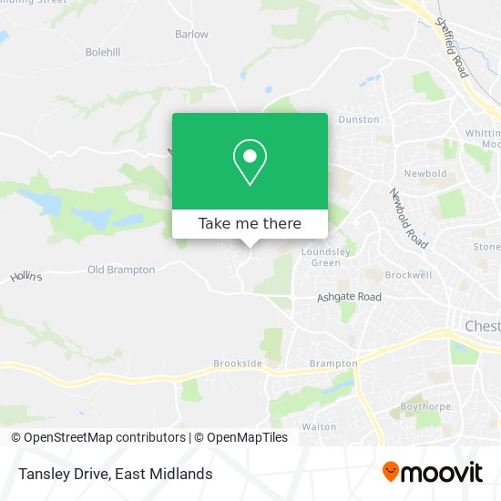 Tansley Drive map