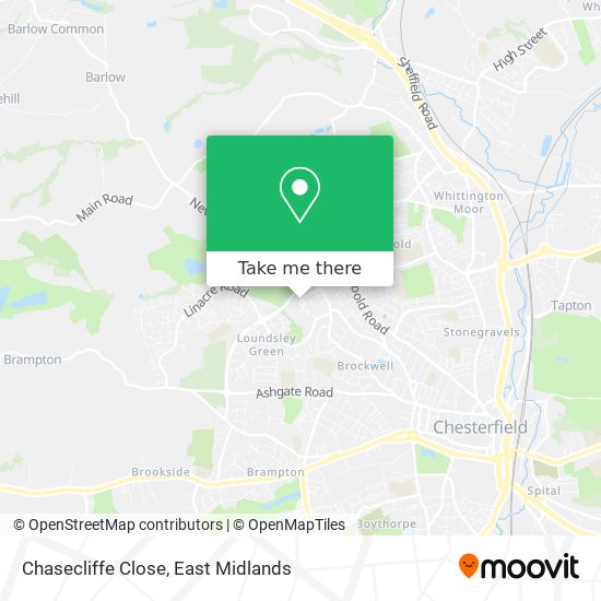Chasecliffe Close map